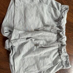 Light Gray Elastic Waist Pants